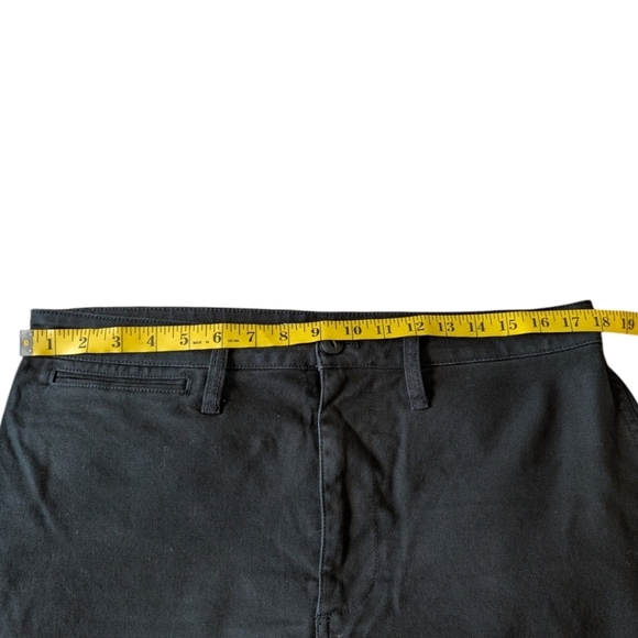 Madewell Emmett Pant Wide-Leg Crop Stretch Cotton Black Canvas Women’s Size 31P - Picture 9 of 11